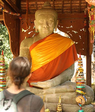 Tourist at Angkor